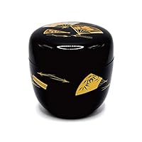 Amazon.co.jp: 茶道具 中棗 棗 なつめ 溜 雪月花 樹脂製 茶道